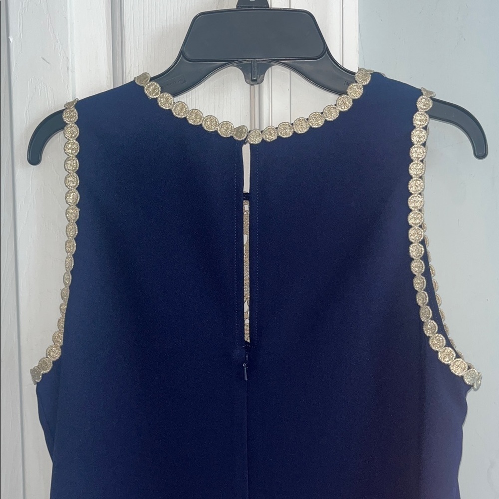 Lilly Pulitzer Navy Lace Nala Soft Sleeveless Shift Dress size 4 - Picture 6 of 11